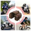 Bike Bag Waterproof Canvas Saddlebag Bike Tool Bag For Motorbike Bicycle Scooter Biking Touring Commuting Travel Road Trip