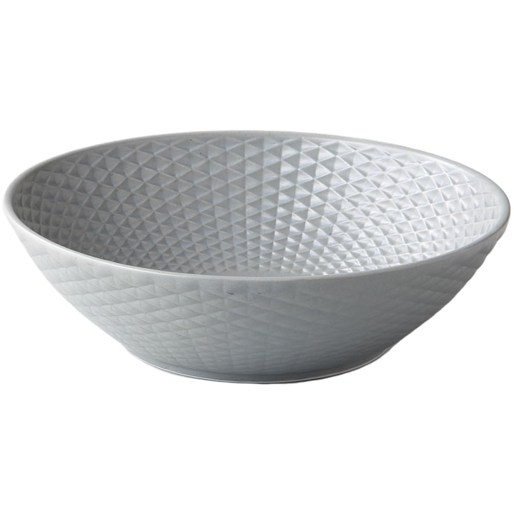 

Ale-net Large Bowl, W20.6 x D20.6 x H6.1cm, Waka Series, Gray, Porcelain, Arita Ware, Made in Japan