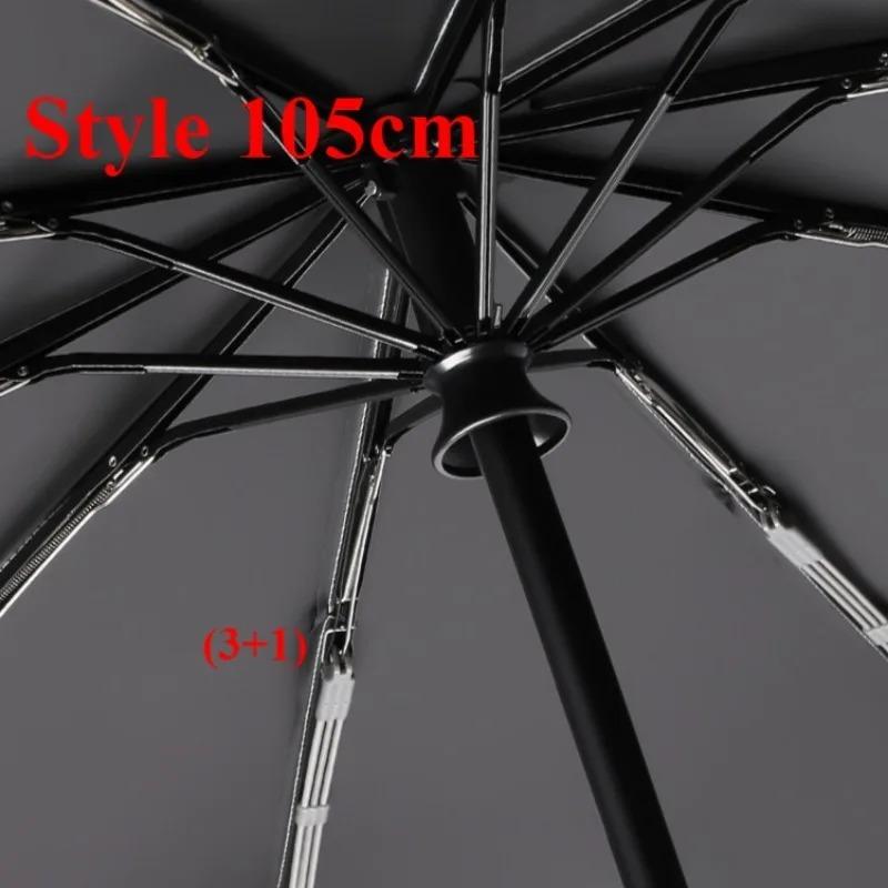 Ombrello Automatico Antivento Forte Parasole Protezione UV Pieghevole da Uomo Fibbia Pioggia Grande Ombrello da Sole per Donne