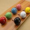 Modern Simple Color Ceramic Handle Cabinet Wardrobe Single Hole Round Stainless Steel Drawer Handle Furniture Accessories