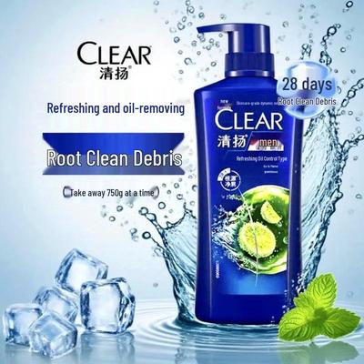 Shampoo Refrescante Anticaspa Controle de Oleosidade CLEAR para Homens