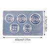 Cute Button Shape Silicone Molds For Nail Charms Carving Mould For Nail Art Decoration 3D Silicone Manicure Accessories Diy