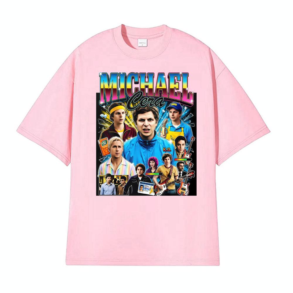 Michael Cera Superbad Merch McLovin Drivers T Shirts Bad Bunny 2026 Print Tshirts Men Women High Street Vintage Classic Tshirt