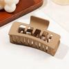 Square Plastic Hair Claw Clip For Women Secure Grip Lightweight Hair Accessory Hairpin For Comfort And Styling