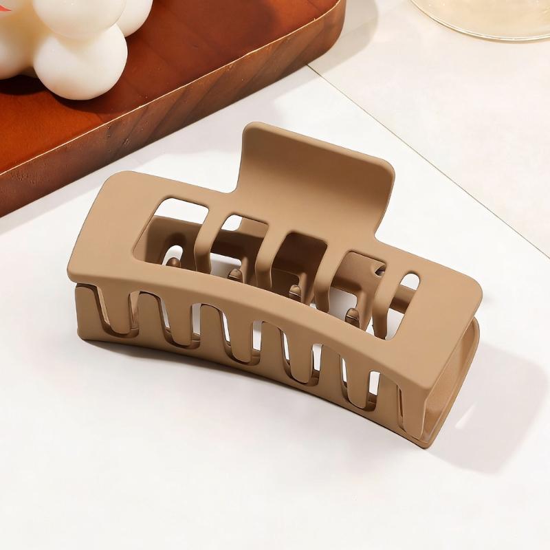 Square Plastic Hair Claw Clip For Women Secure Grip Lightweight Hair Accessory Hairpin For Comfort And Styling