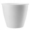 White plastic flower pot Azalea 13 x 12 cm