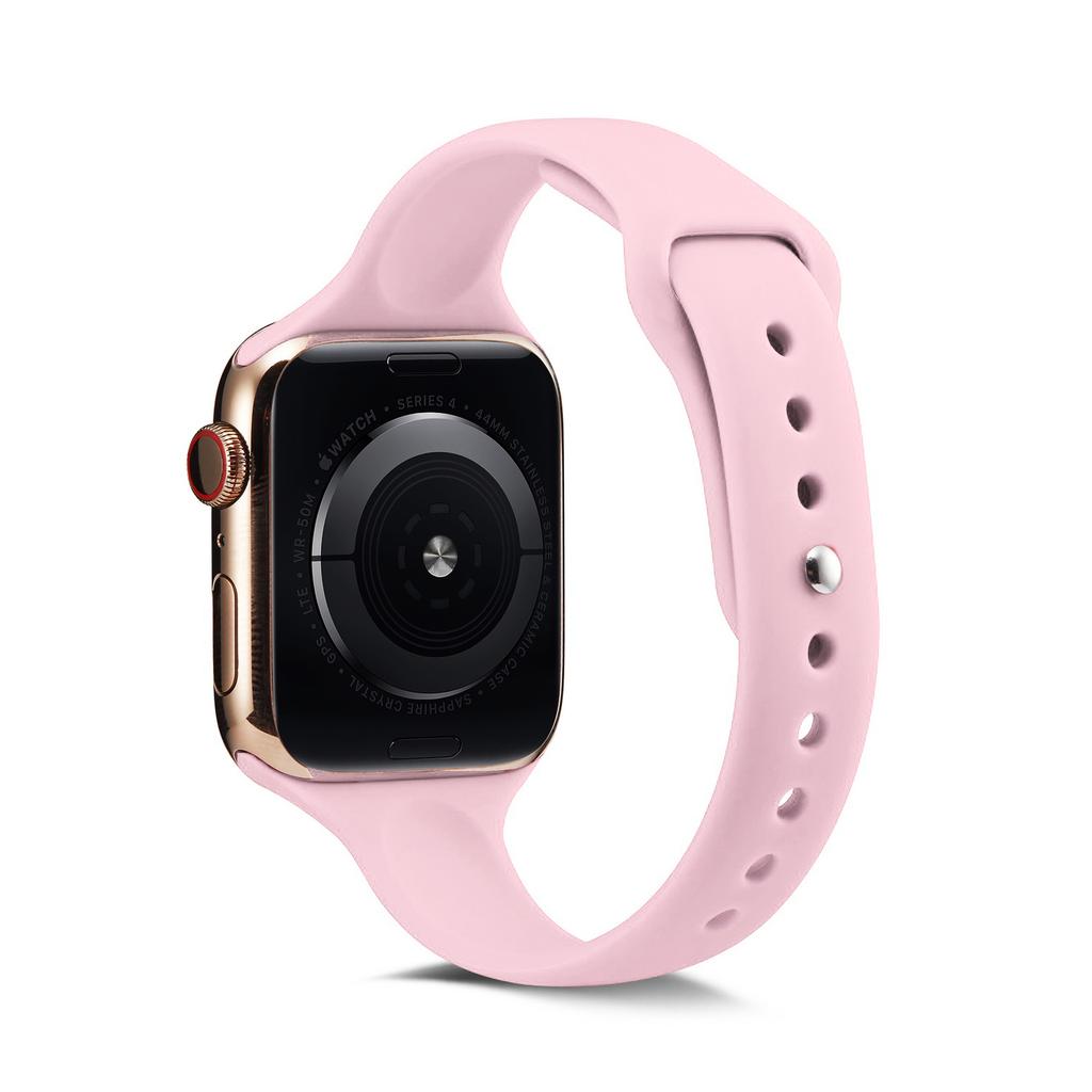 Weiches Silikon Uhrenarmband Ersatz für Apple Watch Serie 10 42mm/9 8 7 41mm/SE (2023) SE (2022) SE 6 5 4 40mm/3 2 1 38mm