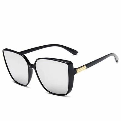 Designer Big Cat Eye Sunglasses Woman Vintage Black Mirror Sun Glasses For Fashion Frame Cool Sexy Female Oculos