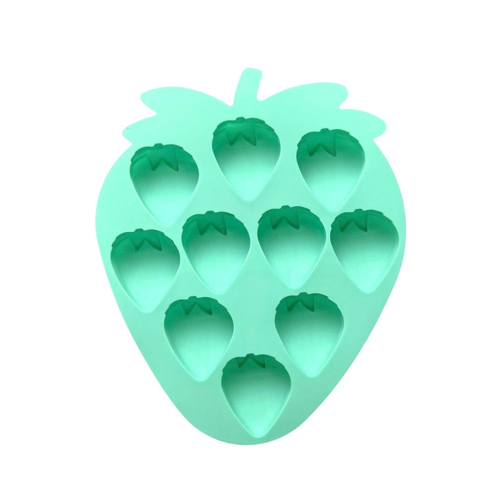 Silicone Strawberry Shaped Ice Cube Tray Mold for DIY Chocolate Candy Baking Mold Flexible Non-Stick Strawberry Ice Mold for Kitchen