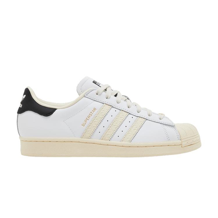 adidas Superstar Debossed Stripes - Wonder White Black 44