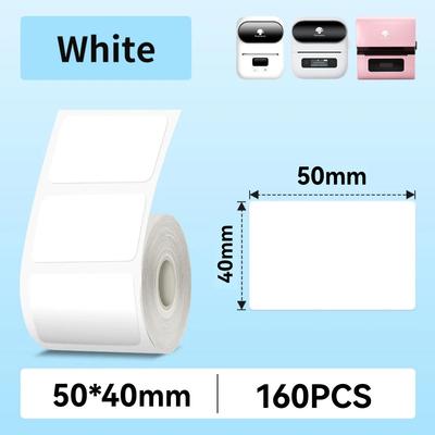 Thermal Labels for Label Printer, 1.97" X 1.57"(50x40mm) Waterproof Sticker Paper, Thermal Tape for HPRT T20/T260LR Label Maker