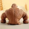 Gorilla Cute Figurines Humorous Expression Monkey Statues Stretchable Squeeze Animal Figure Office Ornament Home Decoration