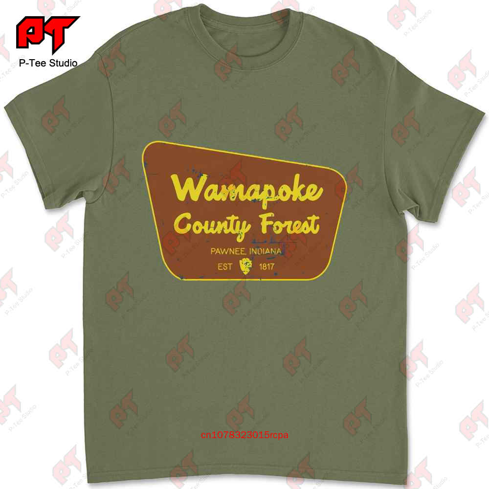 

Parks Recreation Pawnee Wamapoke County Forest Tshirt 7TGY 4XL