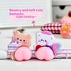 1/4Pcs Stereoscopic Cute Animals Fart Peach Stereo Relieve Stress Decals Cartoon 3D Relief Sticker Diy Decor Stickers Supplies