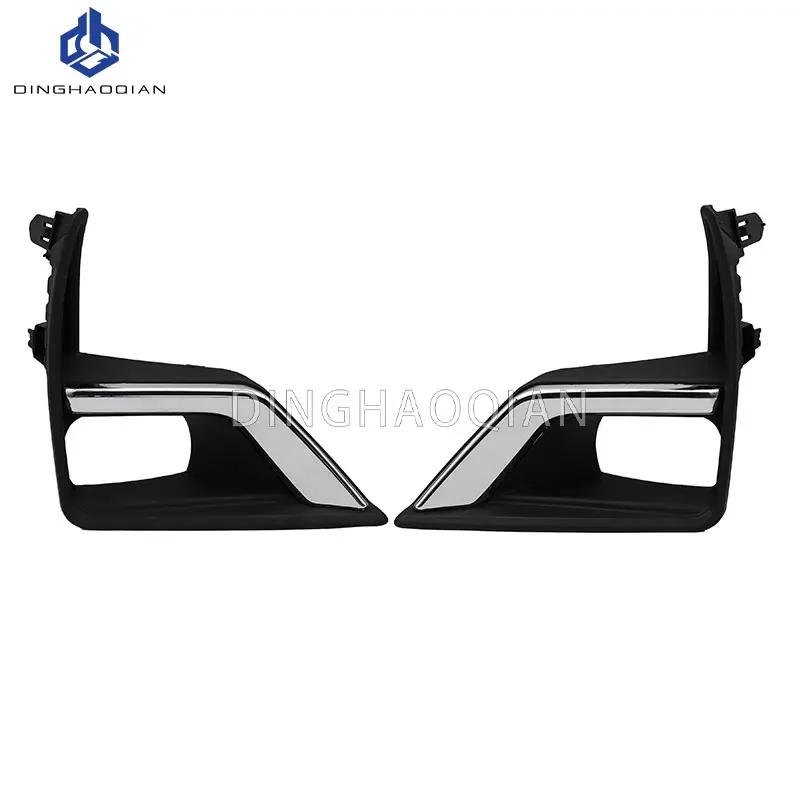 1 set Led Fog Lights Headlight for Toyota Prado FJ150 LC150 2018 2019 2020 FogLamp Cover Grill Bezel Front Bumper Fog Light