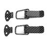 Pair Car Bumpers Trunk Hatch Lid Quick Release Fasteners Hook Lock Clips Auto Truck Exterior AccessoriesCarbon Fiber S
