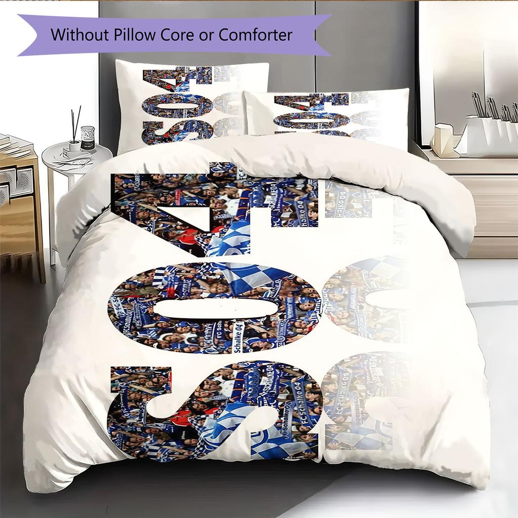 S04 Pattern Bedding Home Decoration Birthday Gift ( 1 duvet cover + 2 pillowcase, without core),fan merchandise.
