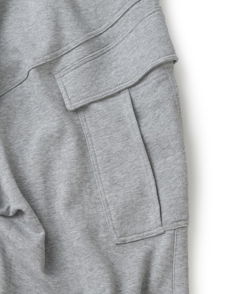 NOT4NERD Diagonal Panel Dart Cargo Sweat Pants - Gray
