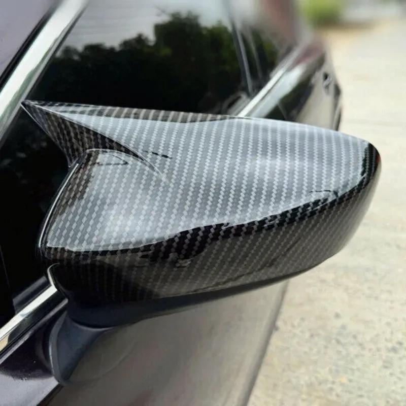 For Mazda 6 Atenza 2014-2017 Car Sticker Rearview Side Mirror Cover Wing Cap Exterior Door Rear View Case Trim Carbon Fiber Look