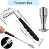 Mini Portable Magnet Tool Telescopic Magnetic Pen with LED Light Extendable Pickup Rod for Screws Nuts Bolts Metal Parts