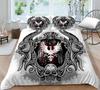 Bedding Cover Sets Skull Home Textiles Bed Quilt Cover Bedding Set 3D Duvet Cover Comfortable Bedclothes Microfiber Quilt Cover