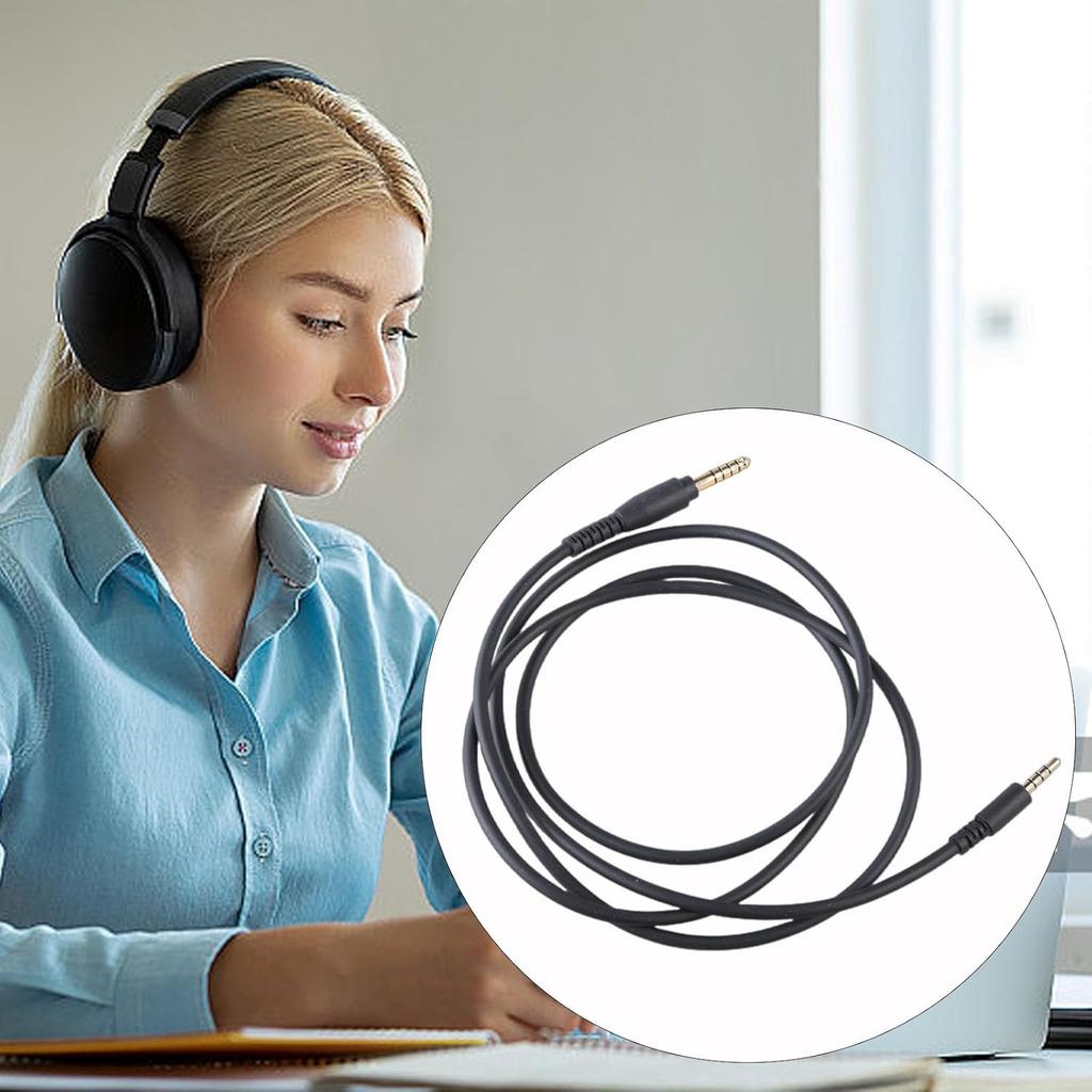 4.4mm Headphones Cable for Headphones Replacement Music Cable Cord Headphone Connected to Playback Device Cable