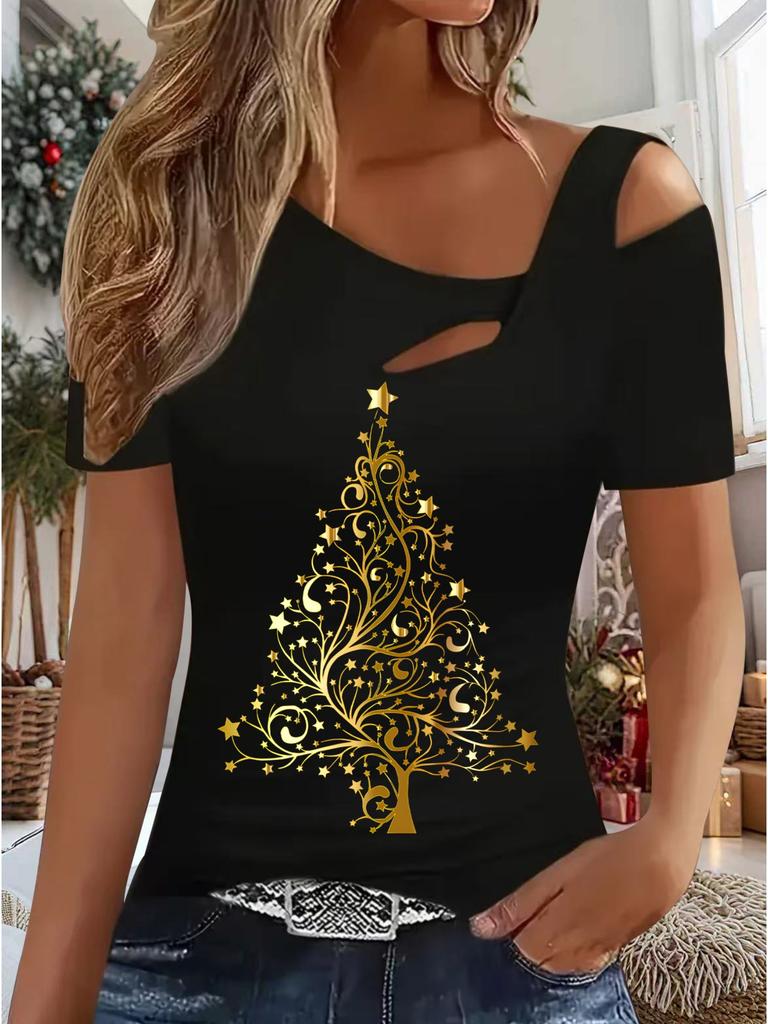 Women's New Casual Top Christmas Halloween Christmas Gift Tops Shirt Blouse