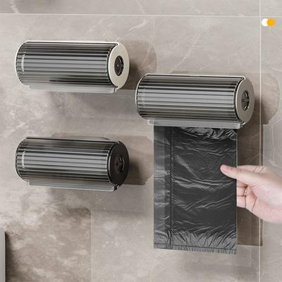 Wandmontierte Müllbeutel-Aufbewahrungsbox Müllbeutelhalter Küchen-Plastiktütenbehälter Badezimmer-Müllbeutelspender