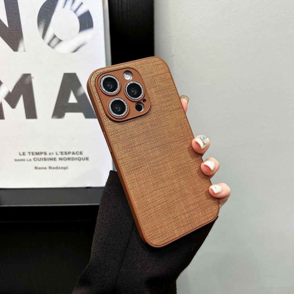 Cloth Patterned Smiley Face Wrist Strap Hanging Rope Phone Case for IPhone 16, 15 Promax Protective Case, 14 Women