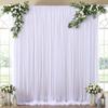 Outdoor Wedding Arch and Chair Mesh Decoration