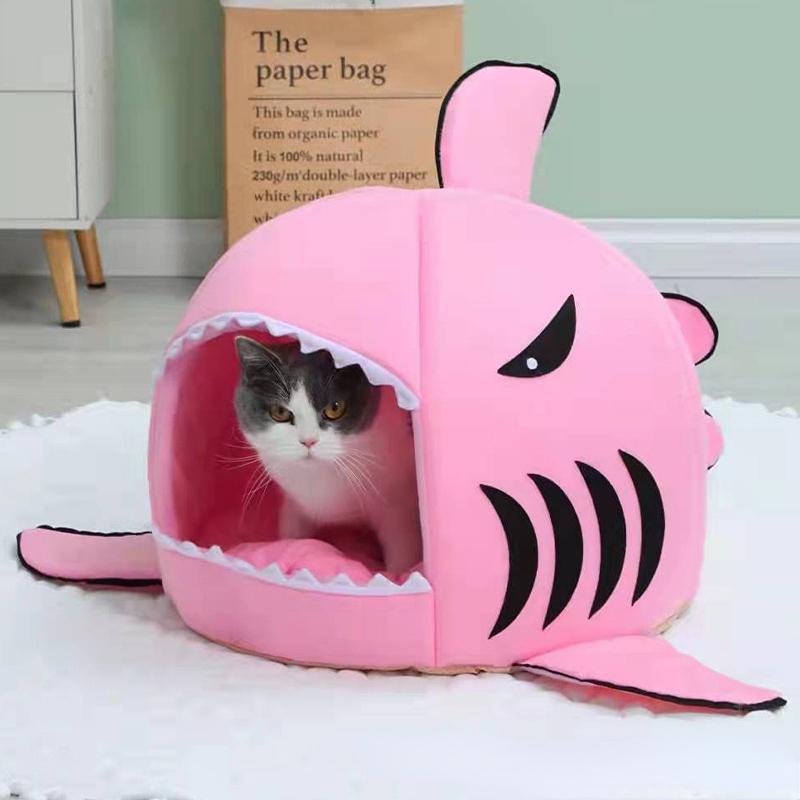 Pet Products Cats Sleeping Bed Cave Hammock for Basket Nest Small Dogs Accessories Lovely Fish Kitten Winter Tent Cat House