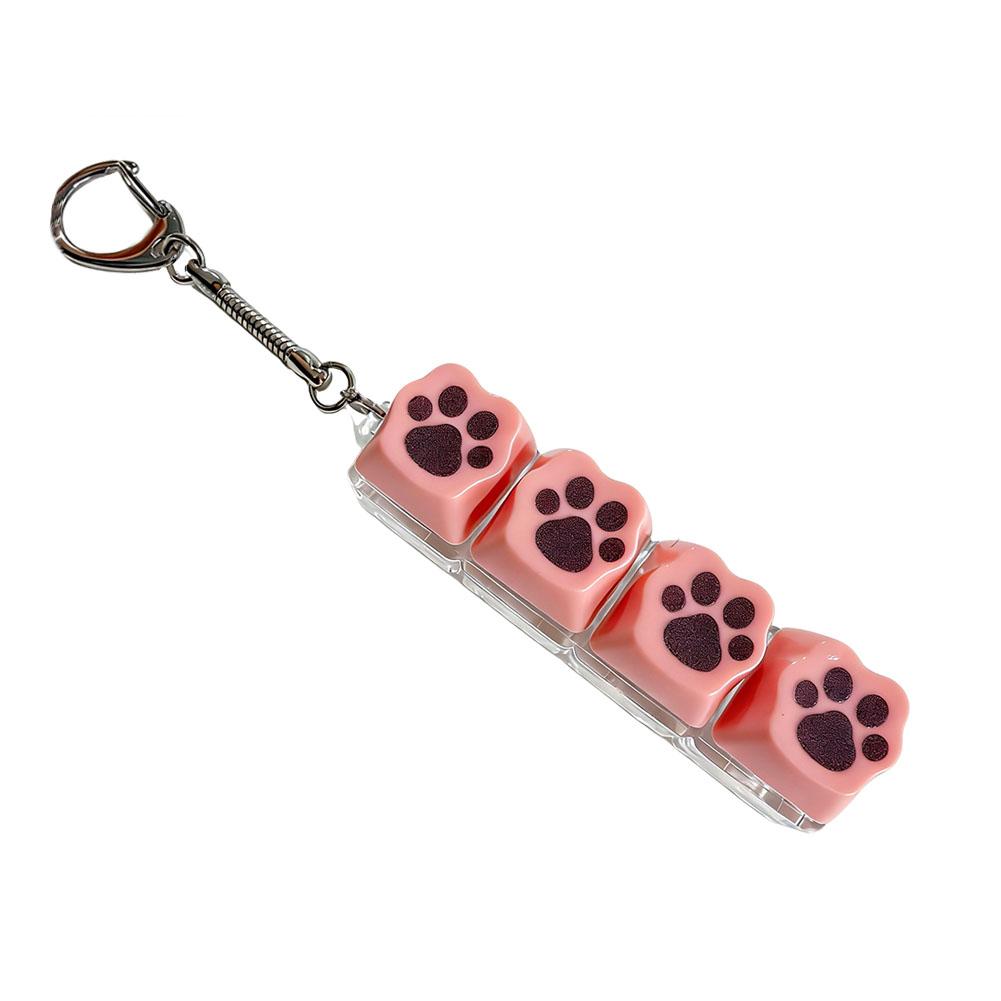 Cat Claw Fingertip Decompression Toy Kawaii Button Keycap Keychain Mobile Phone Backpack Pendant For Adult Gifts Stress Relief
