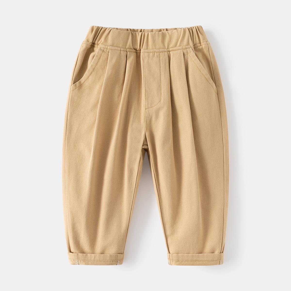 

Boys casual trousers Korean version children s pants spring new baby fashion trousers 130cm