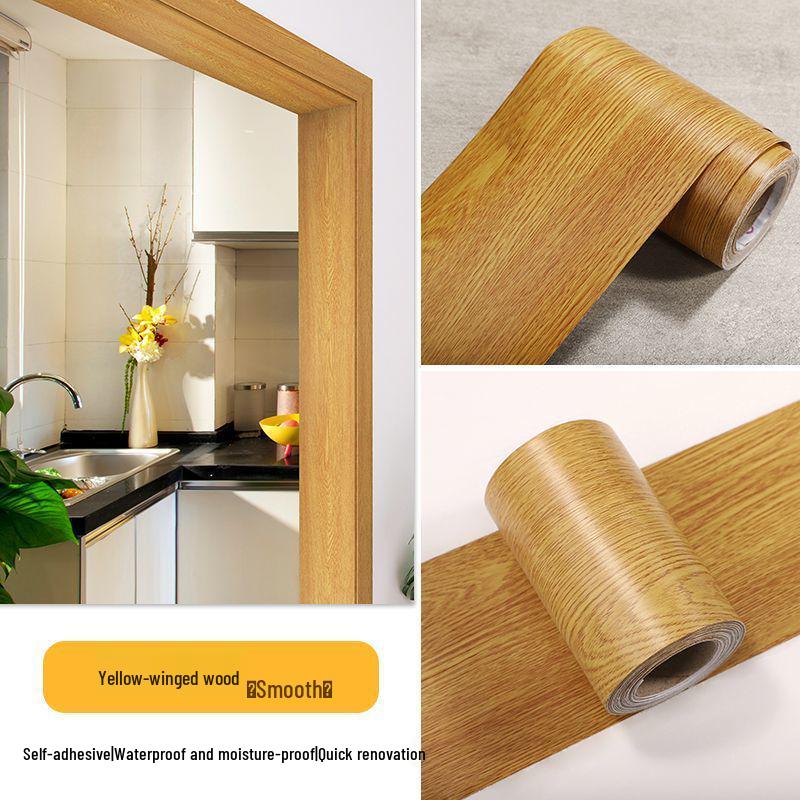 Self-Adhesive Wood Grain Door Frame Repair Trim Strip
