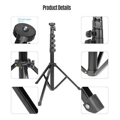 Kingjoy FL019 Treppiede multifunzionale per fotografia e video, staffa per trasmissione video in diretta mobile