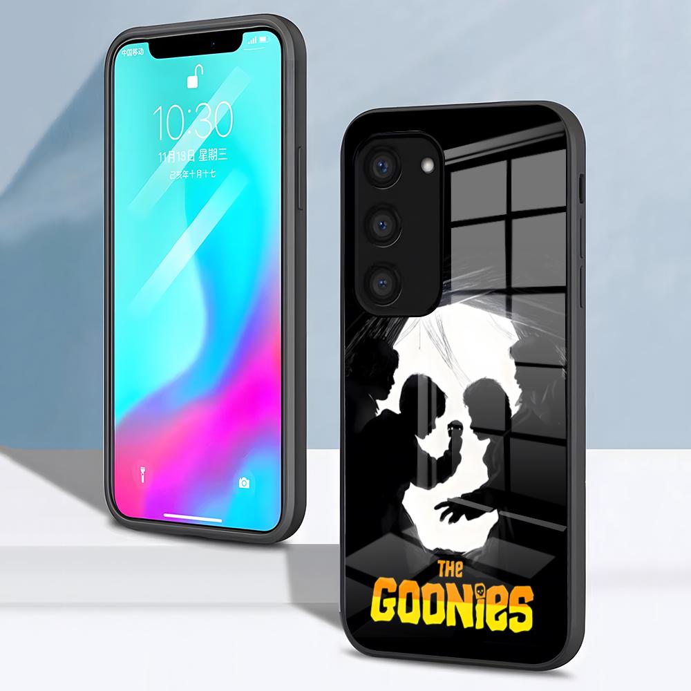 The Goonies Phone Case For Samsung S26 S25 S24 FE S23 S22 S21 Plus S20 Ultra Note20Ultra Black Glass Cover