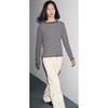 Za Export New Arrival Women's Clothing ZR Fashion Style Fashion Casual Loose Stripes Pullover Knitwear 9598153