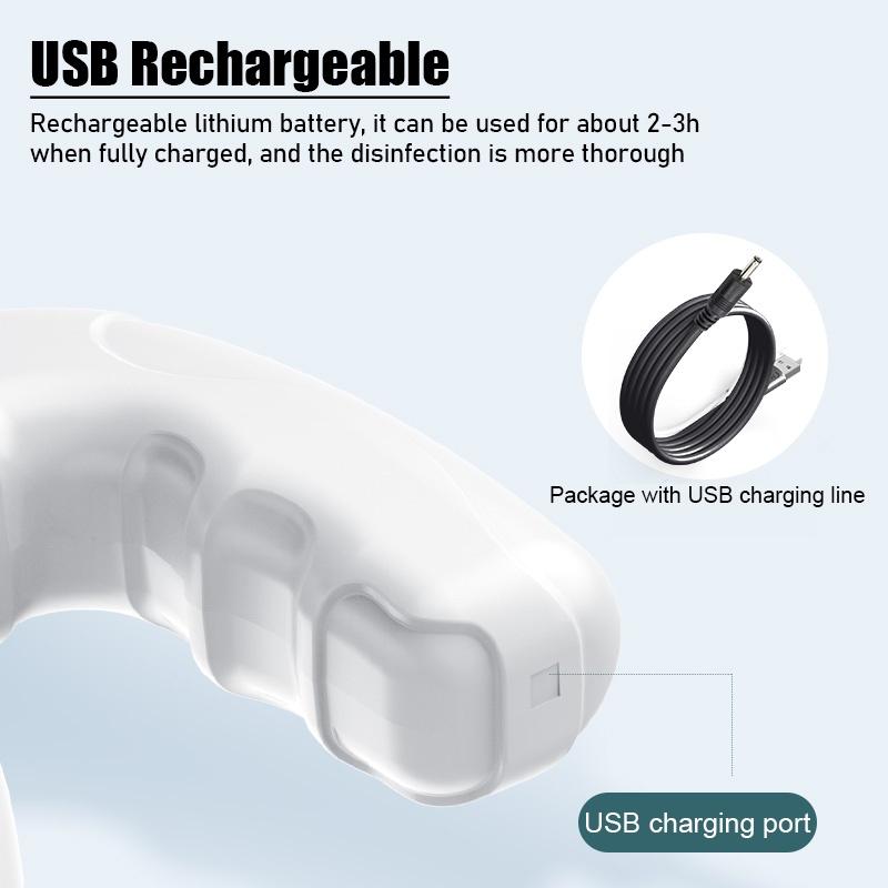 800ML USB Wireless Electric Spray Guns Atomization Disinfection Guns 1200Mah Rechargeable Alcohol Handheld Cleaning Tools White