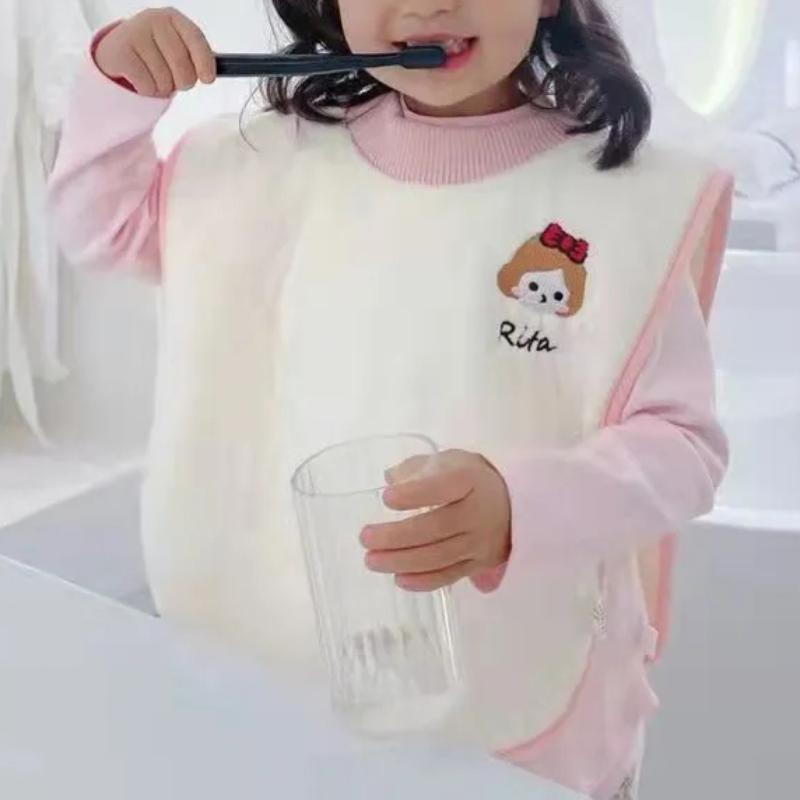 Infant Shining Children Wash Towel Baby Face-Towel Square Bib Adjustable Water-proof Toothbrush Towel Kids Wipes Wash Cloths