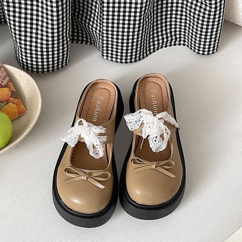 

Internet celebrities popular white retro thick-bottomed bag head slippers women s summer wear 2025 new heightening non-slip cool slippers 39 абрикосовый