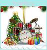 2023 New Christmas Decorations For Musical Instruments Acrylic Modern Style Tree Ornaments For Car Backpacks And Home Decor" Characters)