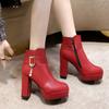 Winter Booties Women Fashion Solid Color Round Head Side Zipper Design Elegant And Comfortable Women Ankle Boots Size 34-42