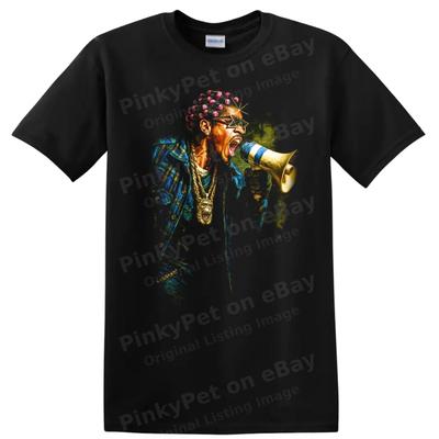 Playboi Carti Hip Hop Digital Portrait T Shirt Wavy Style Rap Tee