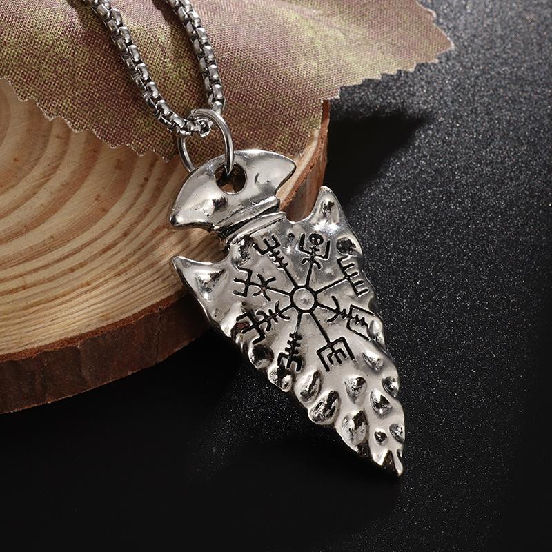 Classic Popular Anchor Trident Pendant Necklace for Men and Women Hip-Hop Rock Trend Nordic Jewelry