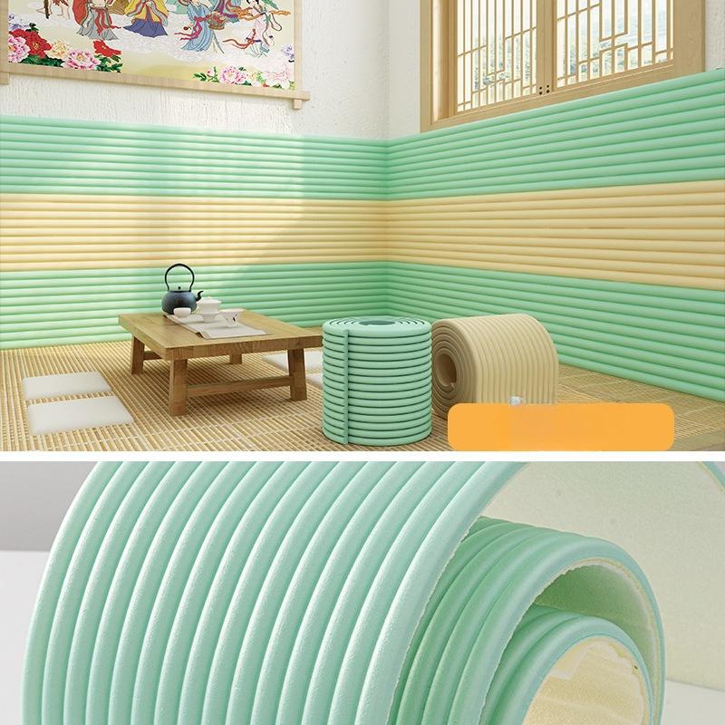 Stickers Muraux Doux Texturés 3D - Imperméables et Résistants à l'Humidité - Protections d'Angle Peel & Stick, Décoration pour Murs, Tables, Chaises