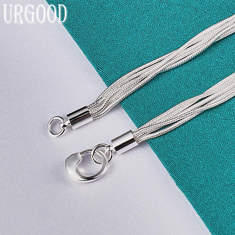 Bracelet chaîne serpent en argent Sterling 925, perles romantiques, cadeau de fête pour femmes, bijoux à la mode