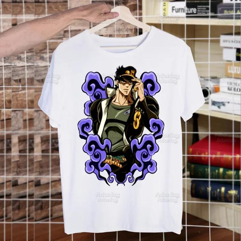 JOJO Manga Men Women T-shirt Crew Neck Fitted Soft JOJO's Bizarre Adventure Tshirt Tee Shirt Clothes Kujo Jotaro Anime T-shirt