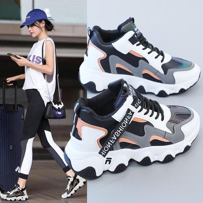 2024 Frühling Neue Atmungsaktive Mode Allround-Trend Sportschuhe Lässige Farblich passende Schuhe für Damen Sneaker