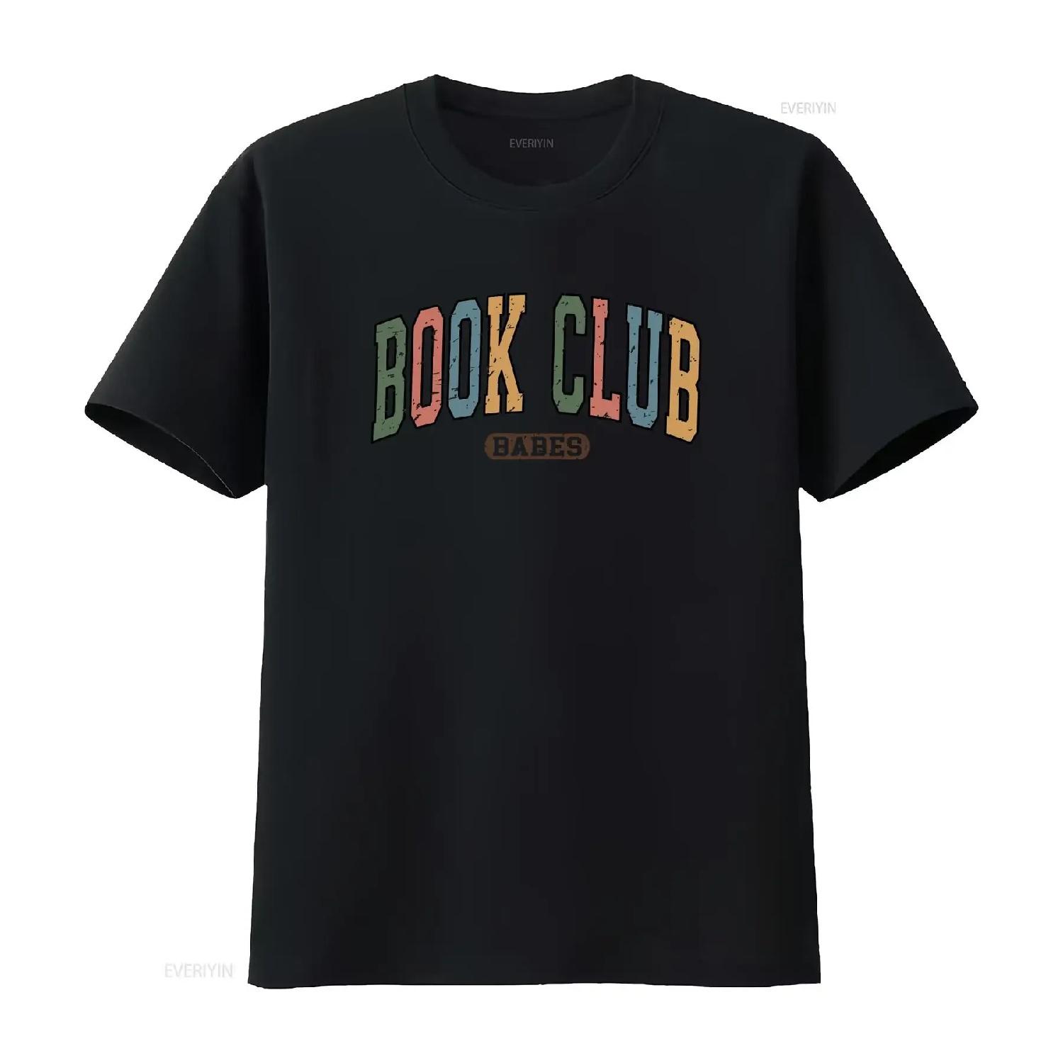 

Book Club Babes T Shirt Lover Funny Bookish For Reading vintage Washed Stretched Soft Slightly fashion designer clothes XXXXXL чорний