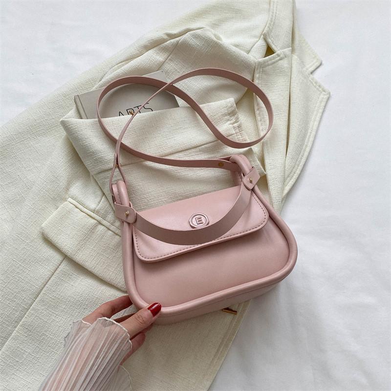 Stylish Korean Minimalist Shoulder Bag 2023 Trendy Pu Leather Crossbody Bag For Women